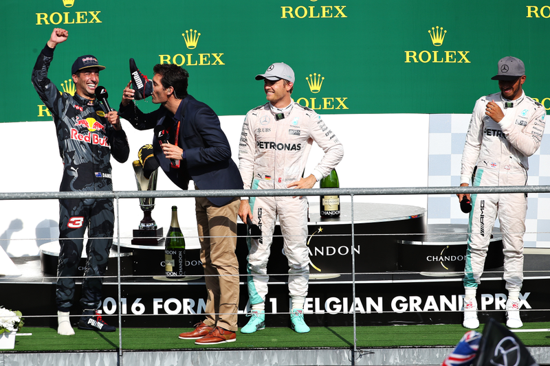 Something tells me Lewis Hamilton won’t be joining in this celebration. Photo credit: Getty Images